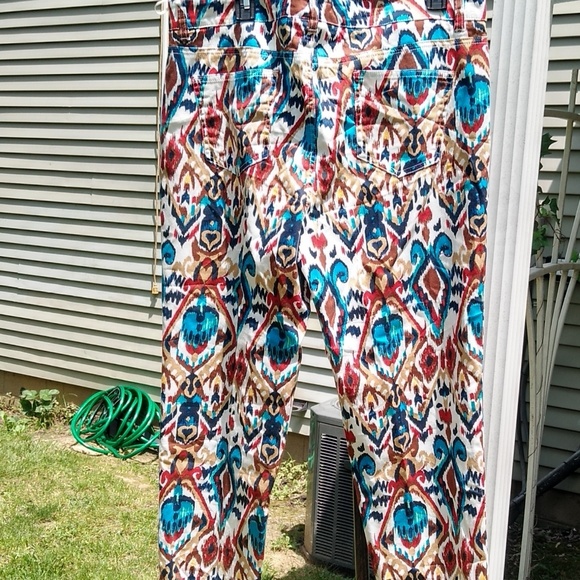 Jones New York tribal print ankle pants - Picture 3 of 7